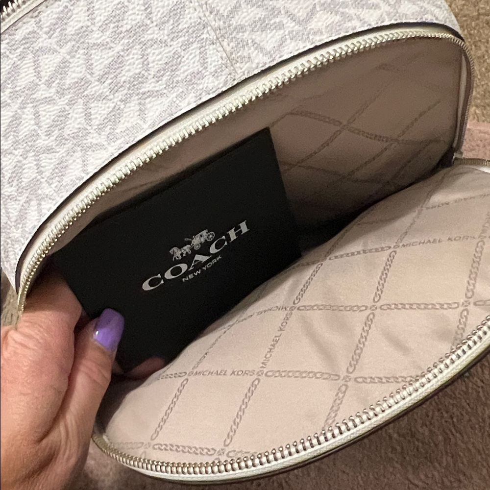 Michael Kors Aqua and White Gradient Backpack - Picture 5 of 7